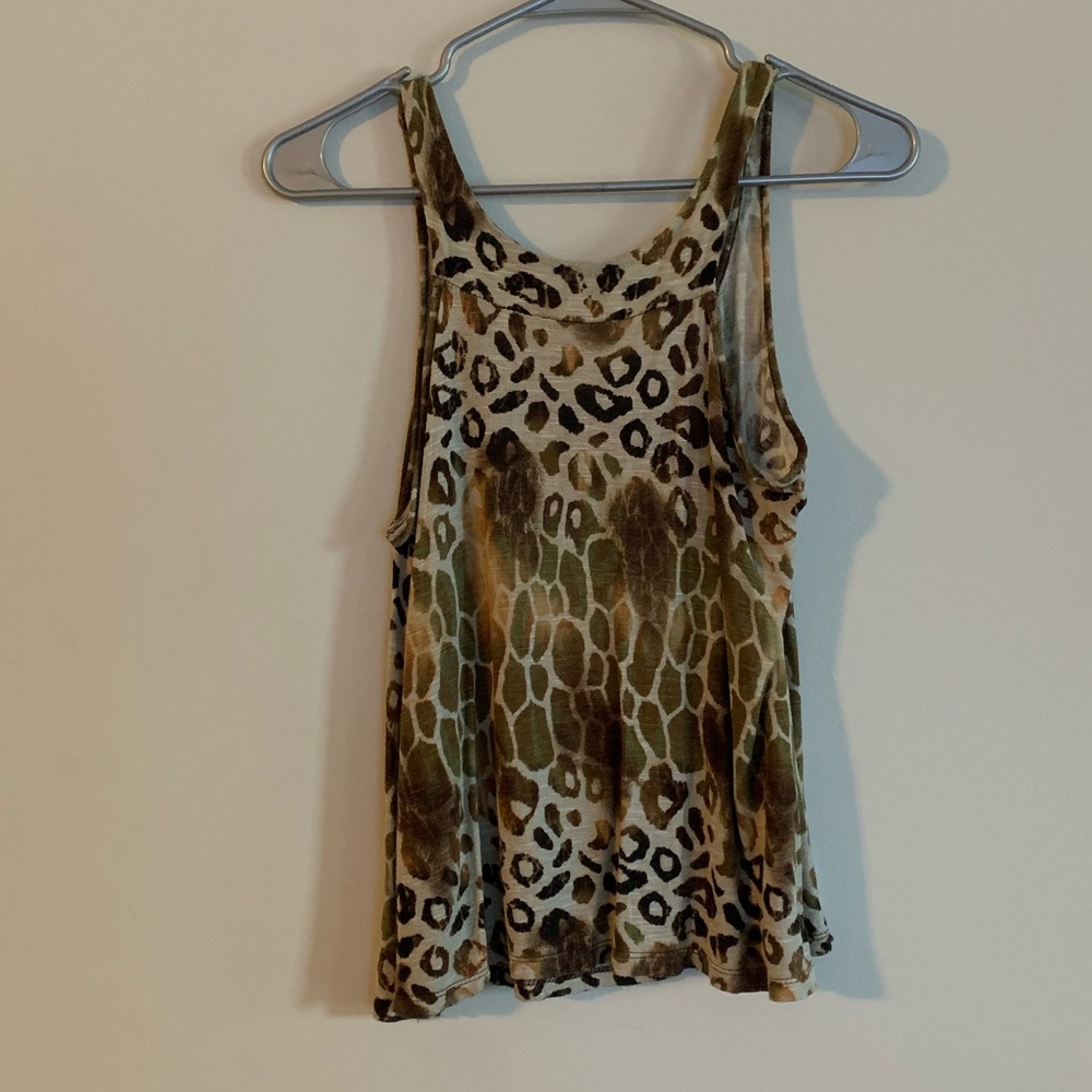 Giraffe-like print tank top, Charlotte Russe